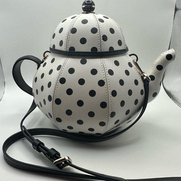 kate spade Handbags - Kate Spade Tea Party Polka Dot Teapot Crossbody Bag